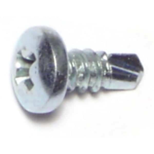 Midwest Fastener Self-Drilling Screw, #10 x 1/2 in, Zinc Plated Steel Pan Head Phillips Drive, 100 PK 03322 - main